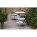 iSiMAR Paradiso Patio Dining Chair w/ Cushion, Metal in Gray | 29.9 H x 20.8 W x 20.8 D in | Wayfair 8084_AG_VH