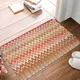 Mode geometrische Zick-Zack-Welle Fuß matte Anti-Rutsch-Küche Bad Matte Schlafzimmer Balkon Boden