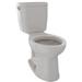 TOTO Entrada™ 1.28 GPF (Water Efficient) Elongated Two-Piece Toilet (Seat Not Included) in Brown | 30 H x 15.25 W x 28.62 D in | Wayfair