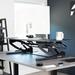VIVO Height Adjustable Standing Desk Monitor Riser (DESK-V048V) Wood/Metal in Black | 6.5 H x 47.3 W x 22 D in | Wayfair