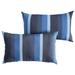 Breakwater Bay Larissa Indoor/Outdoor Lumbar Pillow Polyester/Polyfill/Acrylic in Blue | 12 H x 18 W x 6 D in | Wayfair