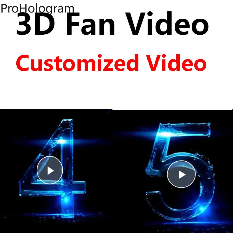 Ventola olografica 3D Wifi Video Display 3D ologramma proiettore Logo luce pubblicità lampada Display pubblicitario logo proiettore Video