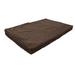 Snoozer Pet Products Luxury Dog Crate Pad Recycled Materials/Faux Suede in Black/Brown | 2 H x 35 W x 22 D in | Wayfair 83373