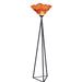 Brayden Studio® Cromaghs 72" Torchiere Floor Lamp Metal/Stone in Red/Black | 72 H x 20 W x 20 D in | Wayfair 8E4A28574A4F4DCAB96120526BB70F7F