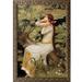Vault W Artwork Ophelia by John William Waterhouse Framed Painting on Canvas Canvas, Wood in Green | 42.5 H x 30.5 W x 2 D in | Wayfair