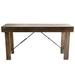 Millwood Pines Francis Reclaimed Pine Counter Table Wood/Metal in White | 36 H x 72 W x 24 D in | Wayfair 12242FC2CD56402DBD23A3F6F47E03B8