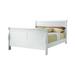 Charlton Home® Sleigh Bed Wood in White | 47 H x 62.25 W x 92 D in | Wayfair DF7C4EA8569E4B52A63158B210392BEE