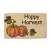 The Holiday Aisle® Flavio Happy Harvest 18 in. x 30 in. Non-Slip Outdoor Door Mat Coir in Brown | Wayfair 5EFCE6E7C6EA4F18A141479EC7474788