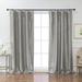 Willa Arlo™ Interiors Vibbert Blackout Thermal Rod Pocket Curtain Panels Polyester in Gray | 84 H in | Wayfair RDBT6775 42896631