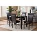 Red Barrel Studio® Nemorin 5 - Piece Dining Set Wood/Upholstered in Brown | 29.13 H in | Wayfair C9838FF608074215A7FD5DAE39132148