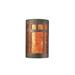 Red Barrel Studio® Armance 1 - Light Flush Mounted Sconce Ceramic in Black/Brown | 9.25 H x 5.75 W x 4 D in | Wayfair