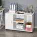 Winston Porter Subra 3 - Shelf Storage Cabinet Wood in White | 26 H x 39.25 W x 15.75 D in | Wayfair A4FD889678014243BD291DA933E51E9B