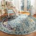 Blue/Green 84 x 0.25 in Area Rug - World Menagerie Lavine Teal/Purple Area Rug, Polypropylene | 84 W x 0.25 D in | Wayfair WLDM1678 36982031