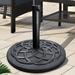 Arlmont & Co. Renya 40 Lb. Resin Umbrella Base Plastic/Resin in Black | 3 H x 19.7 W x 19.7 D in | Wayfair 11BD6BEDD6A44135A774AA21A52F6B2C