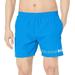 Hugo Boss Men Swim Trunk Shorts Standard Vertical Logo Brilliant Blue Dolphin - Blue