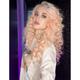 Long Pink Curly Wigs for Women Heat Synthetic Wave Curly Wig Layered Puffy Hair Replacement Wig Loose Curls Daily Party Wig