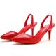 Women's Wedding Shoes Pumps Valentines Gifts Party Wedding Sandals Bridal Shoes Bridesmaid Shoes Stiletto Pointed Toe Elegant Casual Minimalism Faux Leather Silver Navy Black