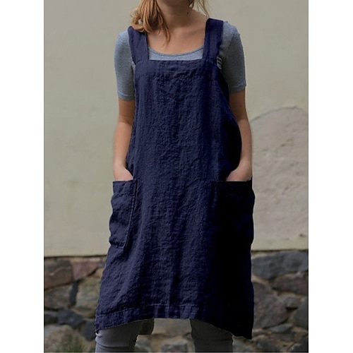 Damen Normal Jumpsuit Strassenmode Feste Farbe Ärmellos Quadratischer Ausschnitt Tasche Strasse Täglich Regular Fit Schwarz Wein Armeegrün Sommer Image