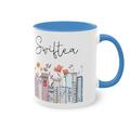 Singer Album Coffee Mug for Singer Fans, Tea Cup Merch for Singer Fans Womens and Girls,Gifts for Fans Merchandise Pink and White