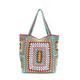 Women's Tote Hobo Bag Polyester Beach Large Capacity Multi Carry Plaid Gray Green Orange red Grass Green