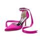 Women's Wedding Shoes Ladies Shoes Valentines Gifts Strappy Heels Wedding Party Daily Wedding Heels Bridal Shoes Bridesmaid Shoes Rhinestone Ribbon Tie Stiletto Pointed Toe Elegant Fashion Luxurious