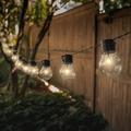 luci della stringa del globo esterno luci di cerimonia nuziale del led solari 6m-30bulbs 5m-20bulbs luci di cerimonia nuziale del patio del giardino impermeabili per la disposizione della festa di