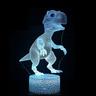 3d led dinosaur night light lamp 7 color led illusion light animal night light touch sleeping night light table bedside lamp raptor tyrannosaurus pterodactyl for baby kids gift