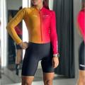 Per donna Tuta da triathlon Manica Corta Triathlon Rosso Blu Verde scuro Grafico Bicicletta Lycra Gli sport Grafico Abbigliamento