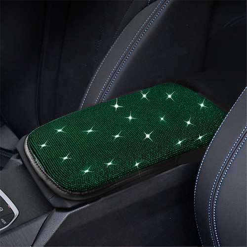 bling bling copertura del bracciolo dell'auto lustro cristallo copertura della console centrale dell'auto protezione universale per braccioli per auto imbottiture per cuscini accessori per