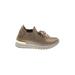 Sneakers: Gold Solid Shoes - Women's Size 6 - Round Toe