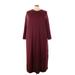 Old Navy Casual Dress - Midi: Burgundy Marled Dresses - New - Women's Size 4X