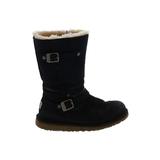 Ugg Australia Boots: Winter Boots Chunky Heel Bohemian Black Print Shoes - Women's Size 6 - Round Toe