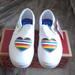 Vans Shoes | New! Pride Asher Vans | Color: Silver/White | Size: Various