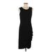 MICHAEL Michael Kors Casual Dress - Sheath Scoop Neck Sleeveless: Black Solid Dresses - Women's Size Medium