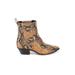 Loeffler Randall Boots: Tan Snake Print Shoes - Women's Size 8 - Pointed Toe