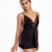 Victoria's Secret Intimates & Sleepwear | New Very Sexy Dream Angels Lace-Trim Satin Slip Babydoll Nighty Night Gown | Color: Black | Size: S