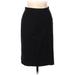 Dolce & Gabbana Wool Skirt: Black Solid Bottoms - Women's Size 44