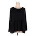 24/7 Maurices Long Sleeve T-Shirt: Black Tops - Women's Size 3X