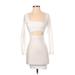 Fashion Nova Cocktail Dress - Mini: White Dresses - Women's Size Small