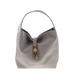 Dooney & Bourke Leather Shoulder Bag: Gray Solid Bags