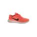 Nike Sneakers: Orange Color Block Shoes - Women's Size 7 - Round Toe