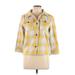 Old Navy Jacket: Short Yellow Checkered/Gingham Jackets & Outerwear - Women's Size Large