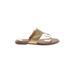 Liz Claiborne Sandals: Gold Shoes - Women's Size 9 1/2 - Open Toe