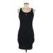 Converse Casual Dress - Bodycon Scoop Neck Sleeveless: Black Solid Dresses - New - Women's Size Medium