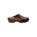 SoftWalk Mule/Clog: Slip On Platform Boho Chic Brown Marled Shoes - Women's Size 8 - Round Toe