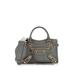 Balenciaga Leather Satchel: Gray Bags