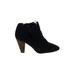 Vince Camuto Ankle Boots: Black Print Shoes - Women's Size 9 1/2 - Almond Toe