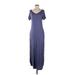 Casual Dress - Maxi: Purple Dresses - Women's Size X-Small