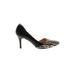 Cole Haan Heels: Pumps Stiletto Cocktail Black Zebra Print Shoes - Women's Size 6 1/2 - Pointed Toe