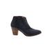 Madewell Ankle Boots: Blue Solid Shoes - Women's Size 9 - Almond Toe